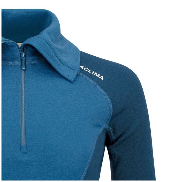 Aclima WarmWool Polo W Blue Fusion/Midnight Navy
