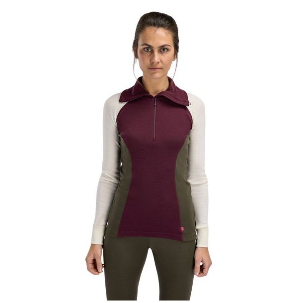 Aclima WarmWool Polo W Fig/Tarmac/Nature