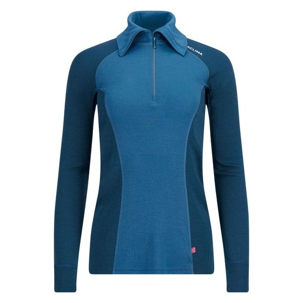 Aclima WarmWool Polo W Blue Fusion/Midnight Navy