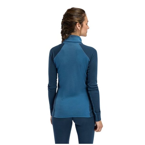 Aclima WarmWool Polo W Blue Fusion/Midnight Navy