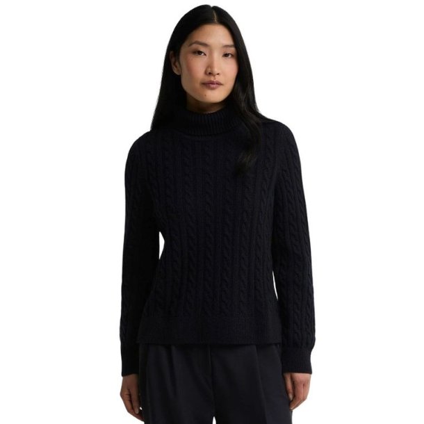 Barbour Ambleside Cable Knitted Jumper Navy