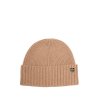 Barbour Annette Knitted Beanie Hat Classic Beige