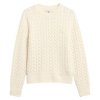 Barbour Ashdown Cable Knitted Jumper Ecru