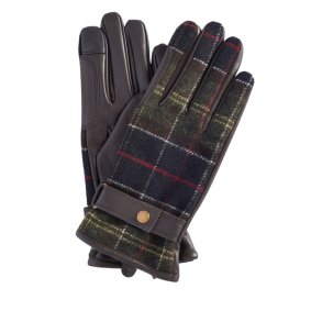 Barbour Aubrey Waterproof Tartan Gloves Classic Tartan