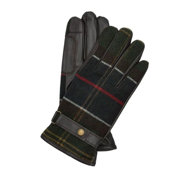 Barbour Aubrey Waterproof Tartan Gloves Classic Tartan