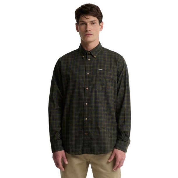 Barbour Bank Regular Tattersall Shirt Olive