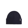 Barbour Danforth Knitted Beanie Hat Navy