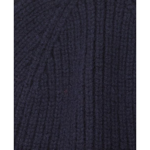 Barbour Danforth Knitted Beanie Hat Navy