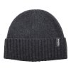 Barbour Danforth Knitted Beanie Hat Charcoal