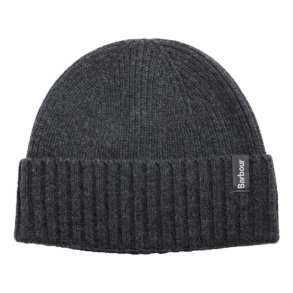 Barbour Danforth Knitted Beanie Hat Charcoal