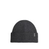 Barbour Danforth Knitted Beanie Hat Charcoal