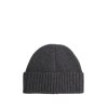 Barbour Danforth Knitted Beanie Hat Charcoal