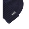 Barbour Danforth Knitted Beanie Hat Navy