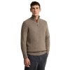 Barbour Danforth Textured Half Zip Mushroom