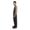 Barbour Danforth Textured Half Zip Mushroom