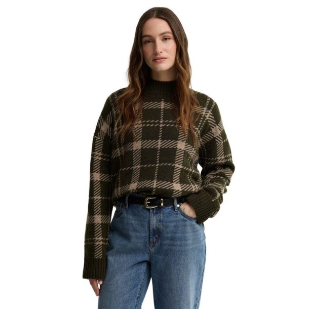 Barbour Delilah Knitted Jumper Olive Multi