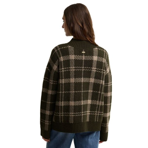Barbour Delilah Knitted Jumper Olive Multi