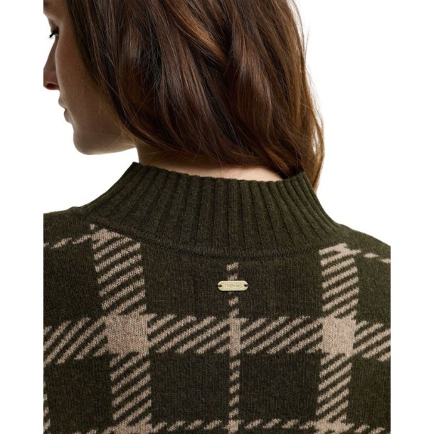 Barbour Delilah Knitted Jumper Olive Multi