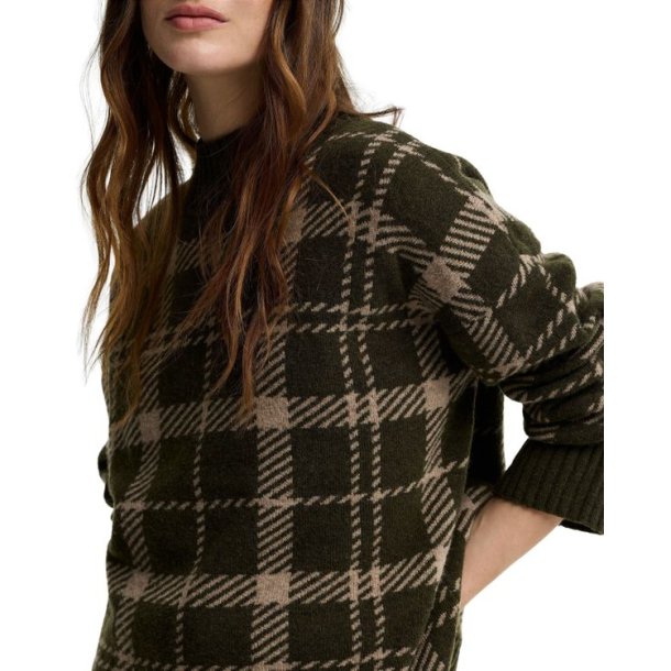 Barbour Delilah Knitted Jumper Olive Multi