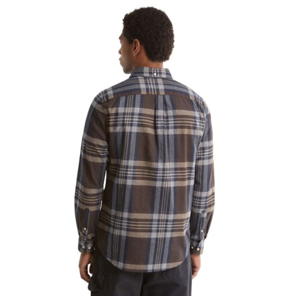 Barbour Dovedale Tailored Checked Shirt Dark Sand