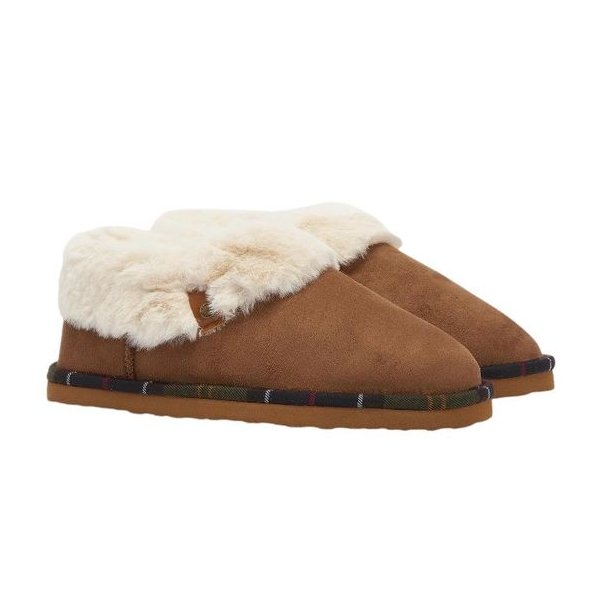 Barbour Eloise Bootie Slipper Camel
