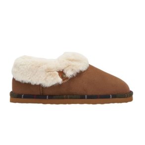 Barbour Eloise Bootie Slipper Camel
