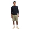 Barbour Essential Honeycomb Crew Neck Sweater Navy