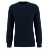 Barbour Essential Honeycomb Crew Neck Sweater Navy