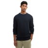 Barbour Essential Honeycomb Crew Neck Sweater Navy