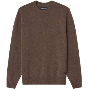 Barbour Essential Patch Crew Neck Sweater DK Stone