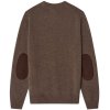 Barbour Essential Patch Crew Neck Sweater DK Stone