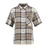 Barbour Fern Shirt W Dress Navy Tartan