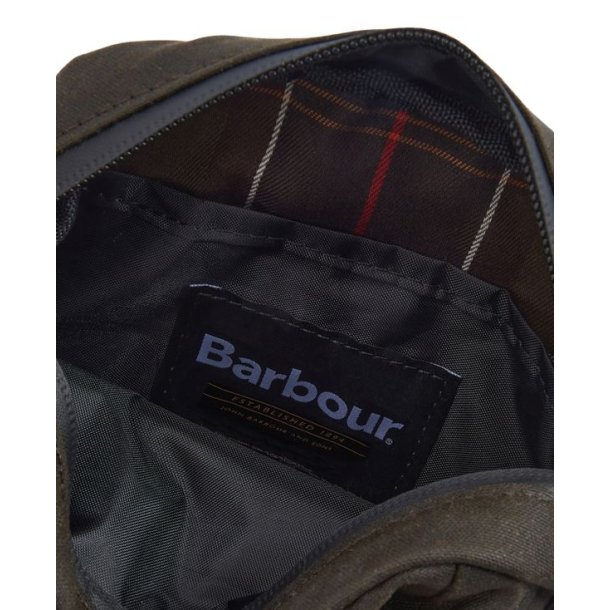Barbour Field Wax Crossbody Bag Olive/Black