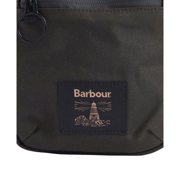 Barbour Field Wax Crossbody Bag Olive/Black