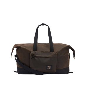 Barbour Field Waxed Holdall Olive/Black