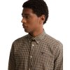 Barbour Finkle Tailored Gingham Shirt Dark Sand
