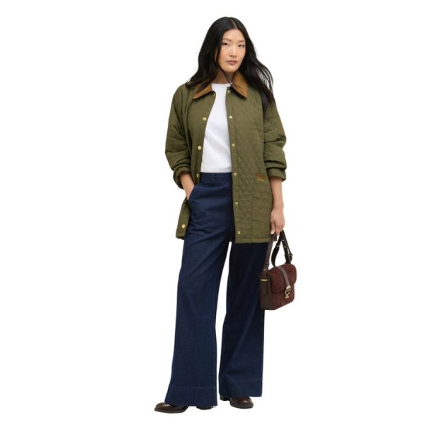 Barbour Goldmire Quilt Jakke W Ivy Green /Ancient