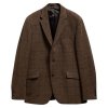 Barbour Gosforth Moons Checked Blazer Brown