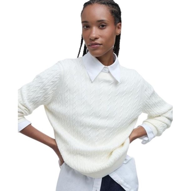 Barbour Hartland Crew Strik W Cloud