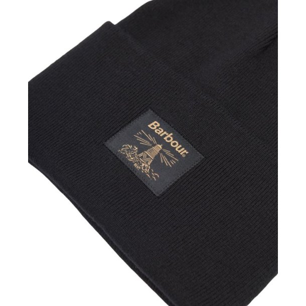 Barbour Harton Beanie Hat Black