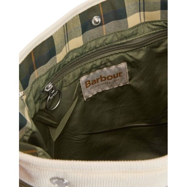 Barbour Healy Tote Bag W Bleached Olive