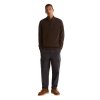 Barbour Holden Half Zip Knitted Jumper Dark Oak