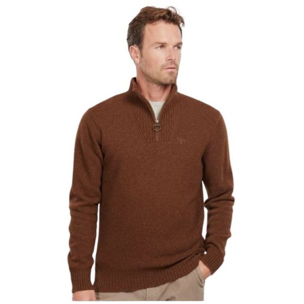 Barbour Holden Half Zip Sweater Bracken