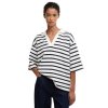 Barbour Inez Top W Cloud / Dark Navy Stripe