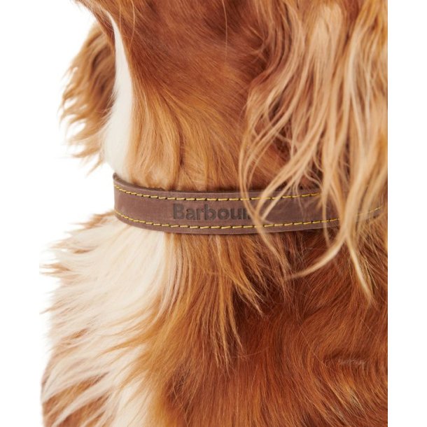 Barbour Leather Dog Collar Brown
