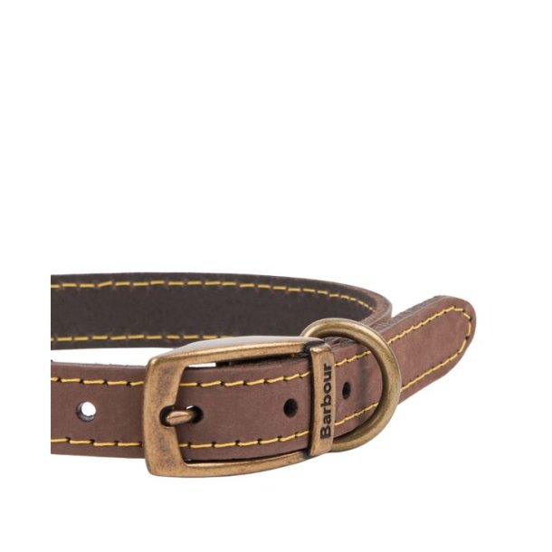 Barbour Leather Dog Collar Brown