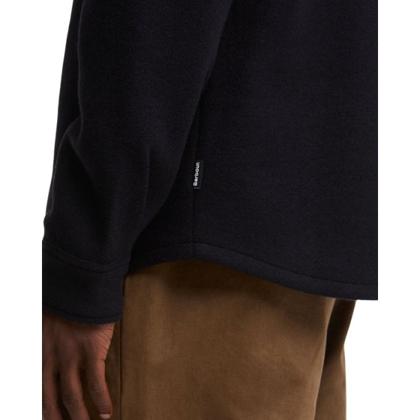 Barbour Marltown Tailored Wool Blend Overshirt Navy Marl