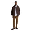 Barbour Marltown Tailored Wool Blend Overshirt Dark Oak