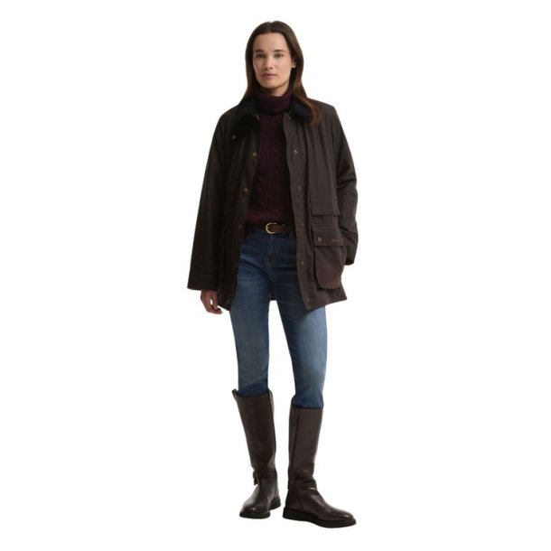 Barbour Modern Border Wax Jacket Rustic/Muted