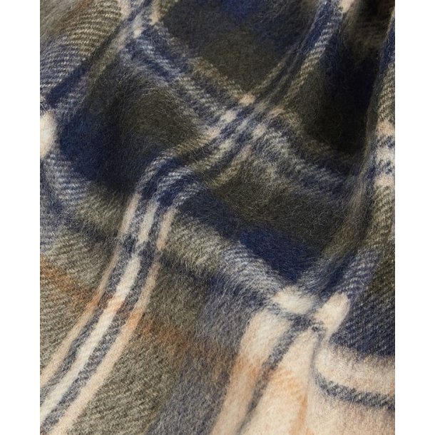 Barbour New Check Tartan Scarf Sand Beige Plaid